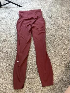 Lululemon High-Rise Burgundy Leggings
